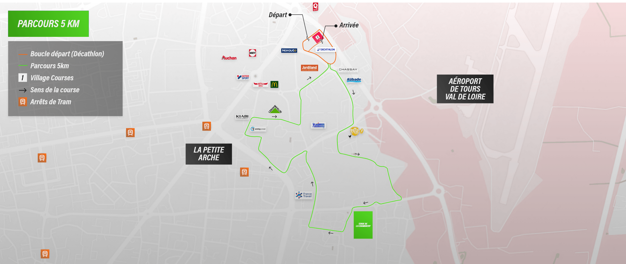 Plan du parcours 5 KM